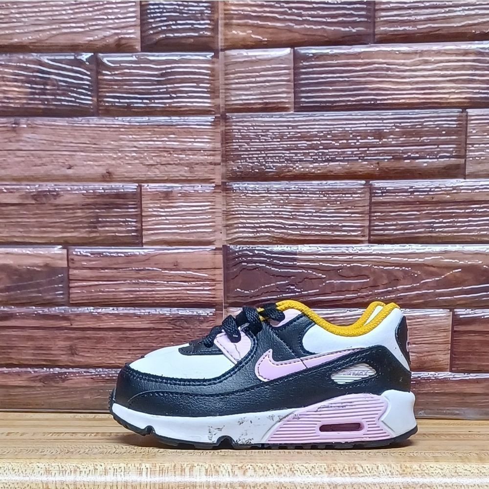 Nike Airmax 90 Black/Pink/Yellow  Szie 8c Toddler